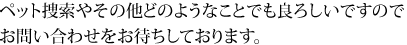 何でもお問い合わせください